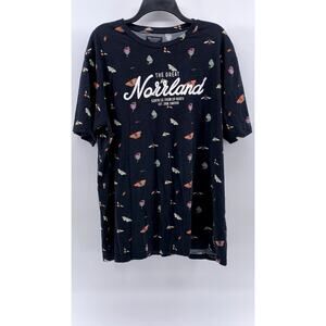 SQRTN COMPANY Unisex Adult Black Butterfly Crewneck Short Sleeve T-Shirt SZ XL